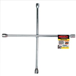 Llave de cruz 20in cromada 13/16in, 3/4in, 17mm, 7/8in