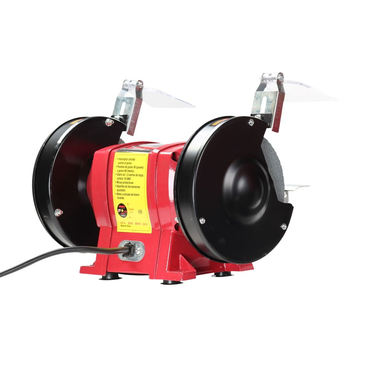 Esmeril de banco 6in 1/2HP / 250W / 3450 rpm