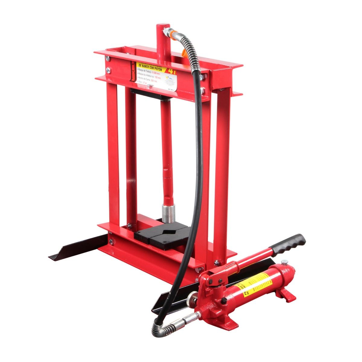 Prensa hidráulica de banco 4t con pistón - Image 2